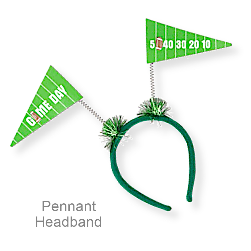 Funny Football Pennant Antenna Headband | Party Favors