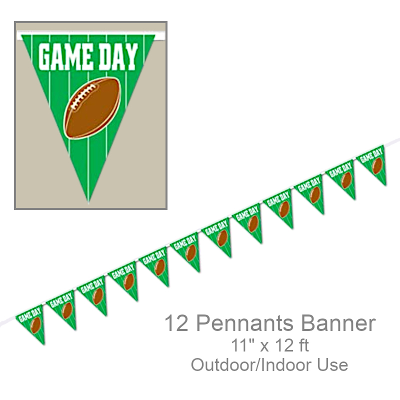 Outdoor Pennants Football Banner | Party Decorations