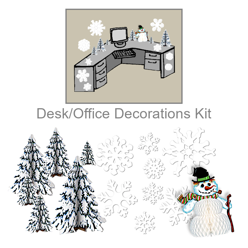 Christmas Desk Decorations Kit | Office Decorations