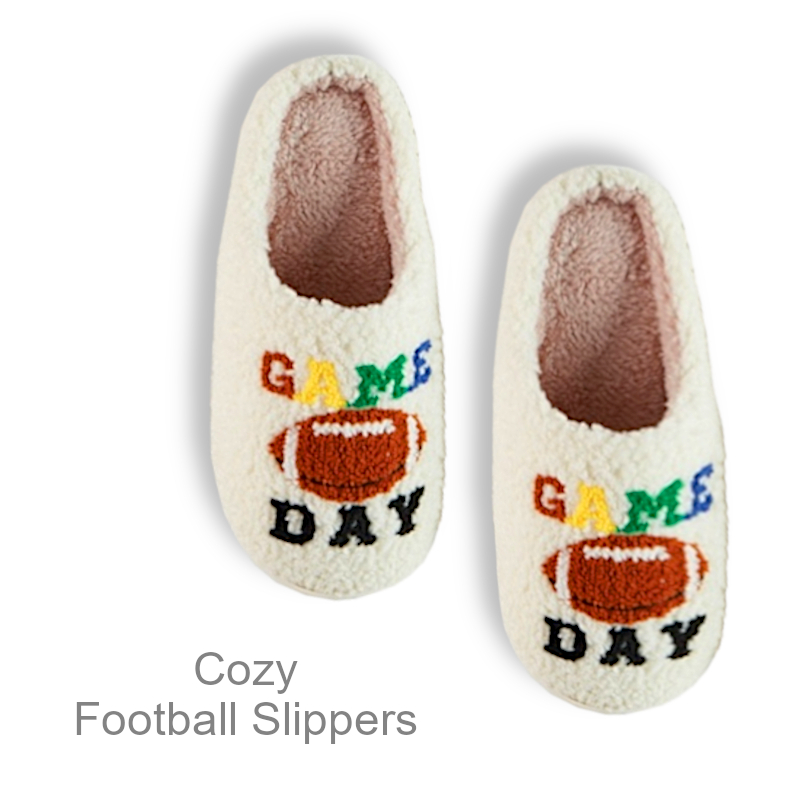 Cozy Football Slippers | Womens Slippers
