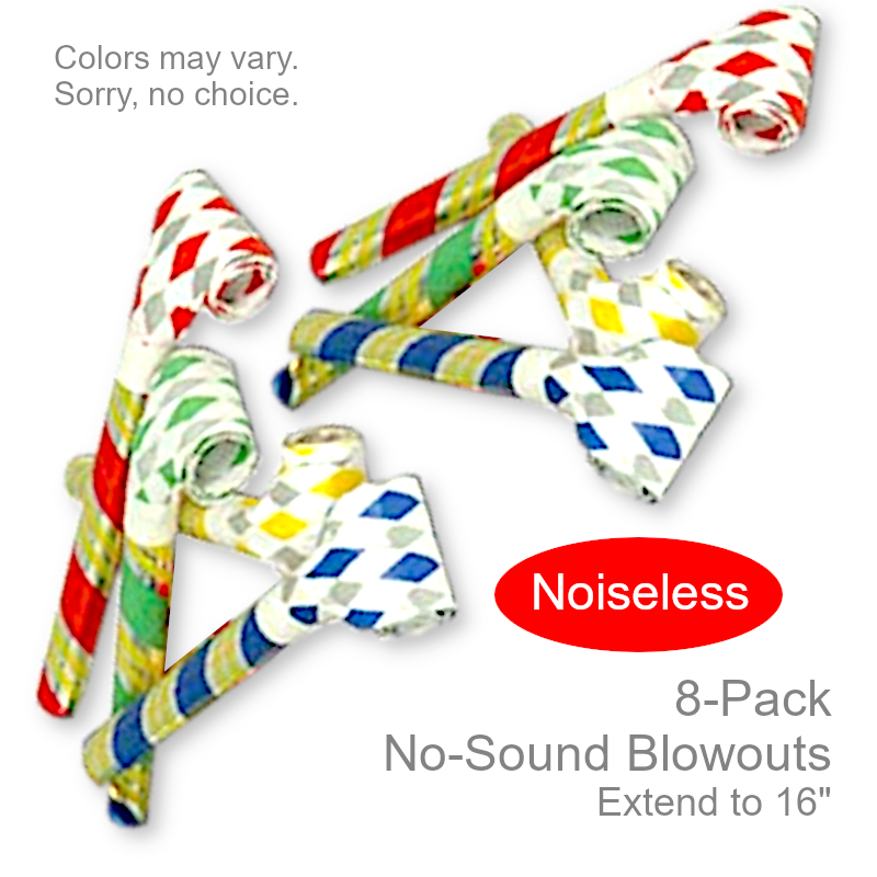 Noiseless No-Sound Quiet Blowouts | Party Favors