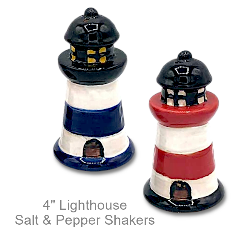 Lighthouse Salt & Pepper Shakers | Nautical & Beach