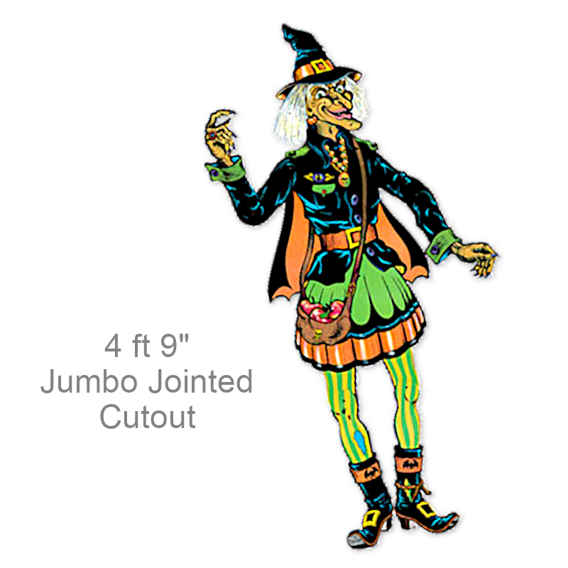 Jumbo Nostalgic Jointed Witch | Party Decorations