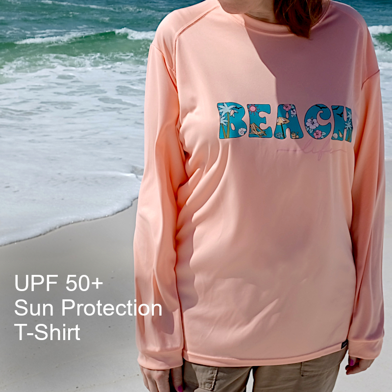 Shop Now UPF 50+ Beach Life LS Sun T-Shirt | UPF Clothing
