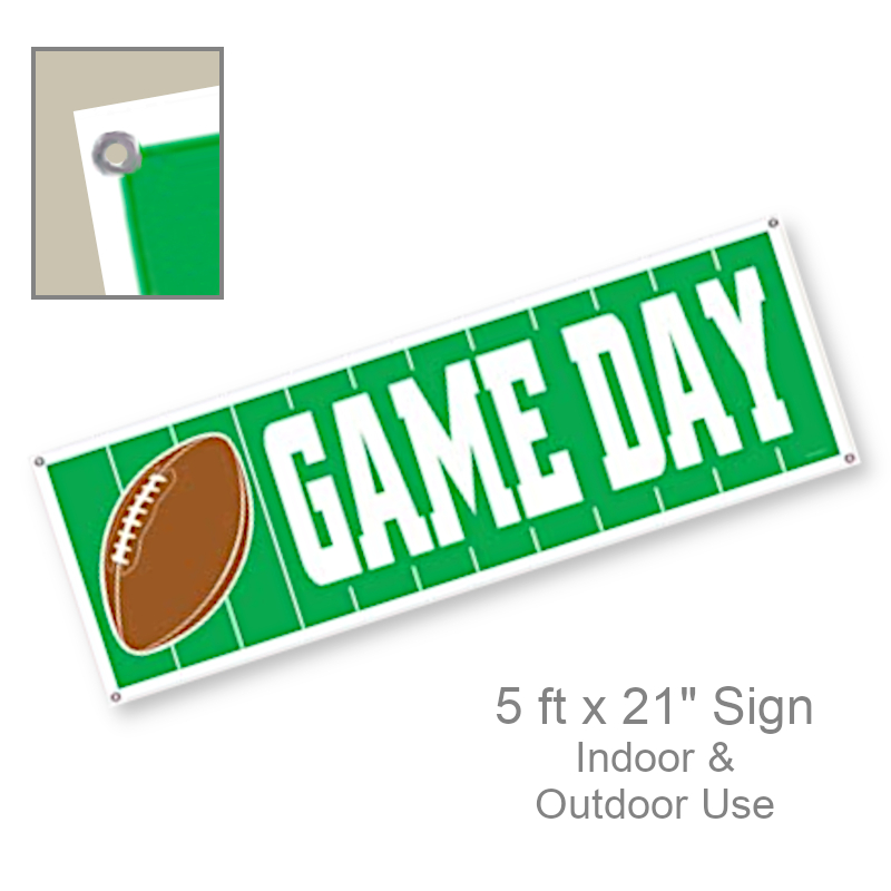 Outdoor Football Themed Banner | Party Decorations