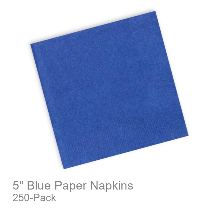 Blue Paper Beverage Cocktail Napkins | Party & Office