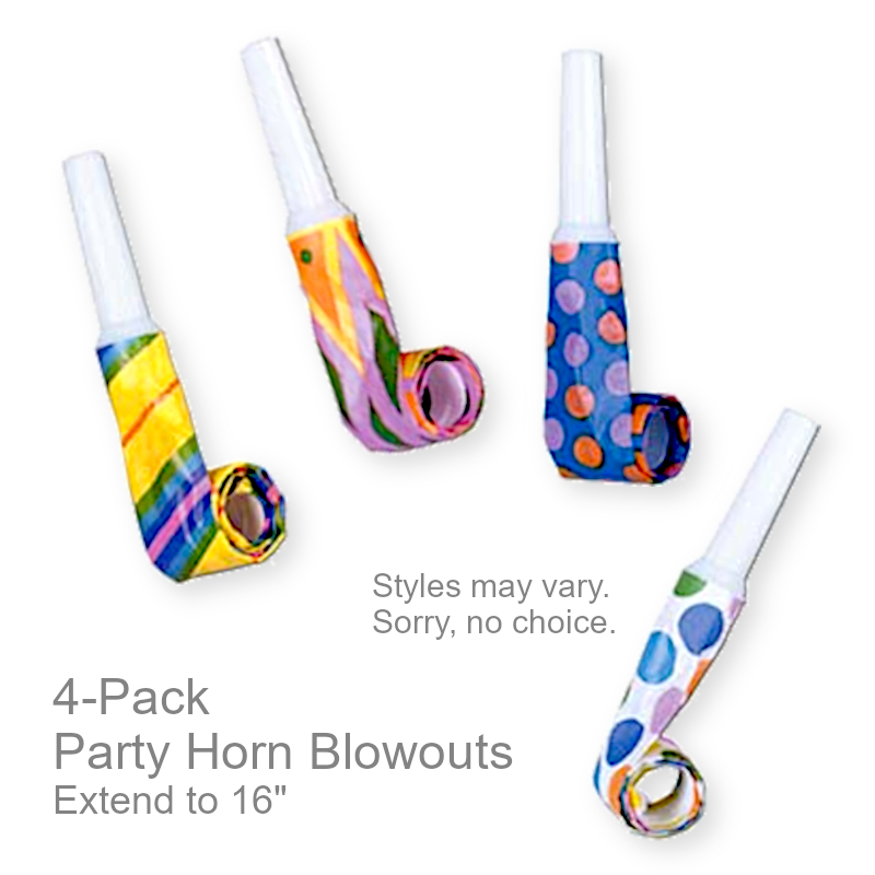 Dots Stripes Party Horn Blowouts | Party Favors