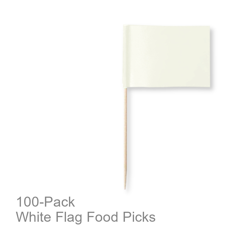 White Flag Toothpicks | Party Supplies