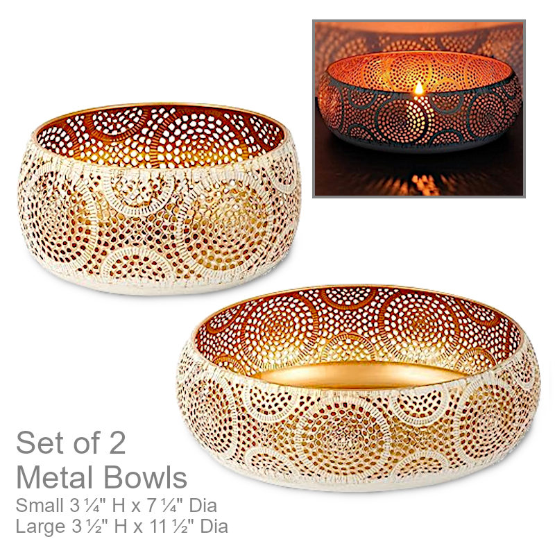 Metal Round Bowls | Office Candy Dish