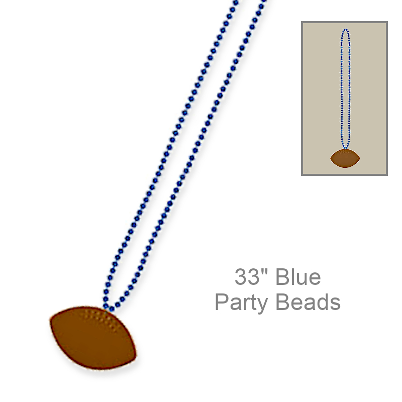 Football Bead Necklace | Party Favors