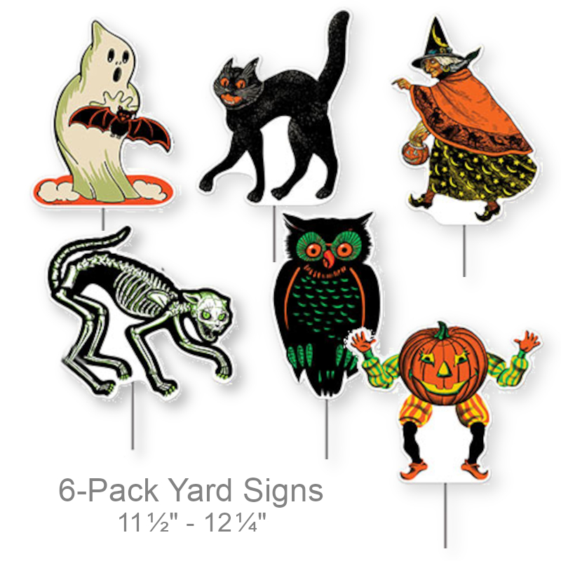 Nostalgic Halloween Yard Signs | Party Decorations