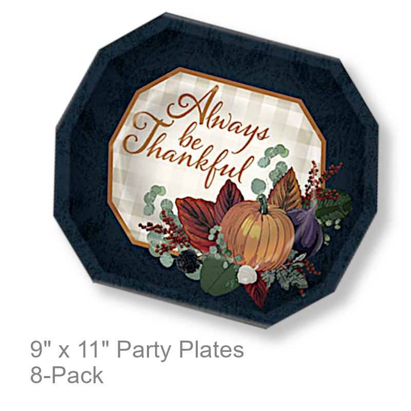 Always Be Thankful Dinner Plates | Party Serveware