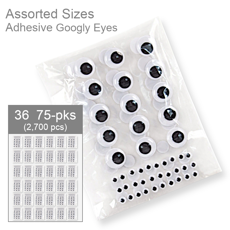 Wholesale Self Adhesive Wiggle Eyes | Craft Supplies