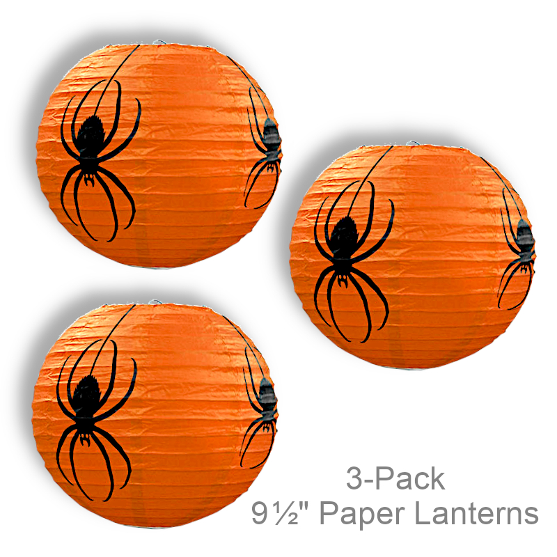 Halloween Spider Paper Lanterns | Party Decorations