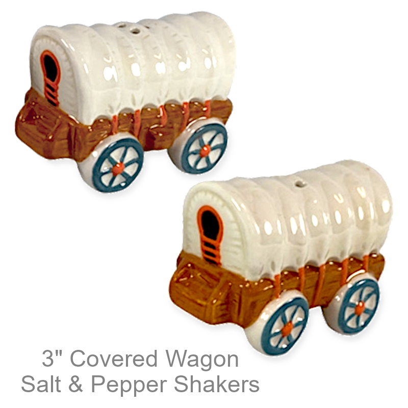 Covered Wagon Salt & Pepper Shakers | Country Western