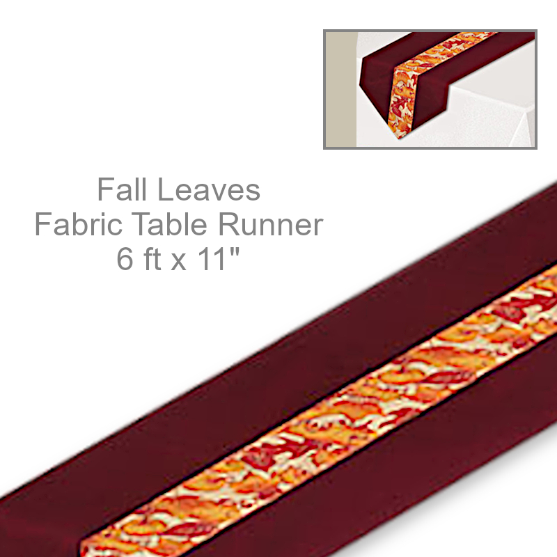 Fall Leaves Fabric Table Runner | Party Decorations