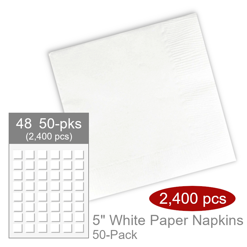 Wholesale White Paper Beverage Napkins | Party/Office