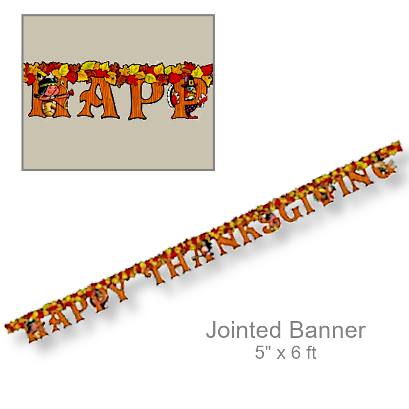 Happy Thanksgiving Banner Streamer | Party Decorations