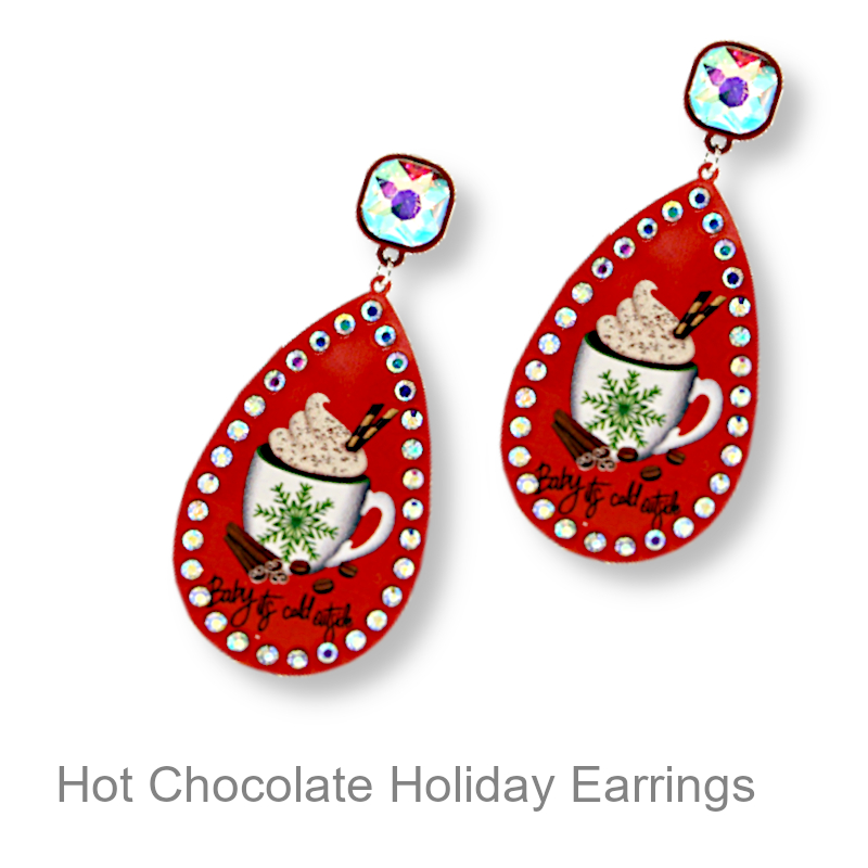 Shop Now Christmas Hot Chocolate Earrings | Christmas Jewelry