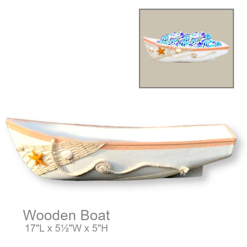 Nautical Wooden Boat | Coastal Candy Dish