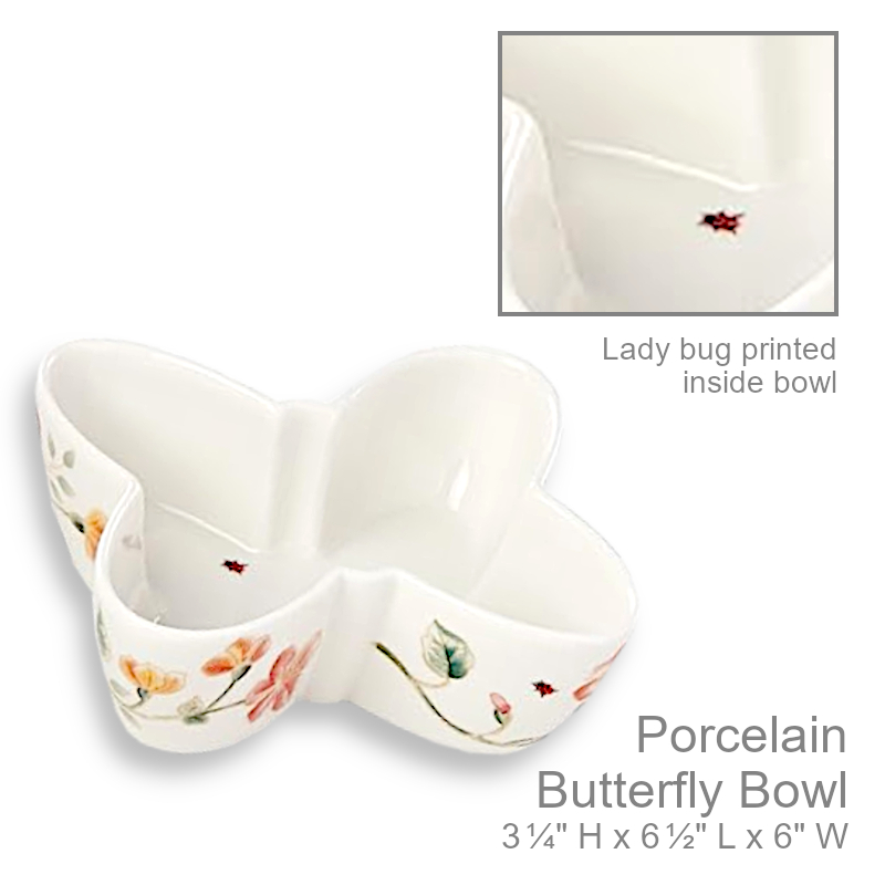 Floral Butterfly Shaped Bowl | Office Candy Dish