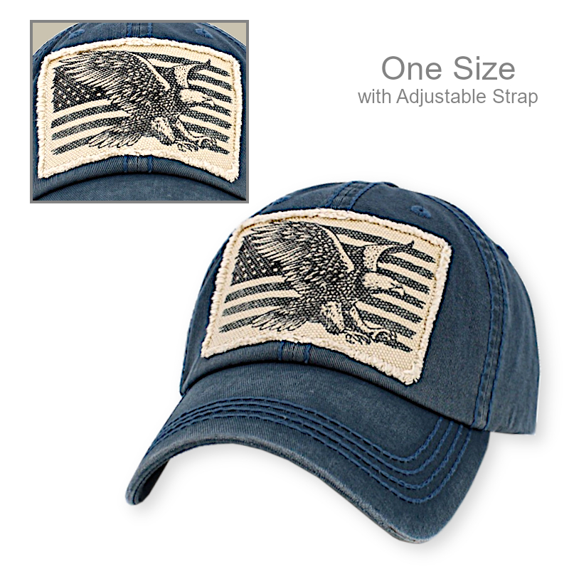 Patriotic Cap Flying Eagle Patch | Patriotic Caps