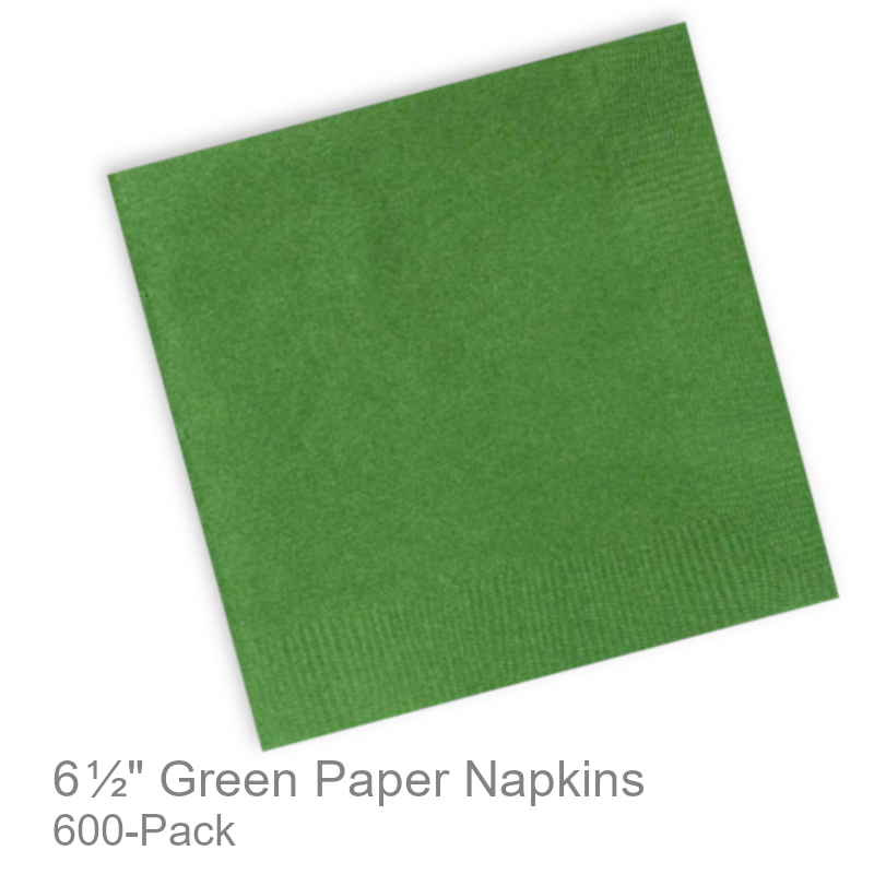 Bulk Green Paper Lunch Napkins | Party & Office