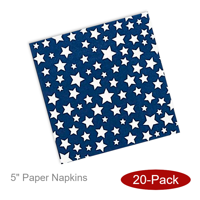 Patriotic Stars Paper Napkins | 4th of July
