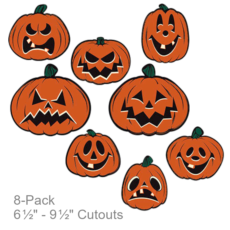 Classic Pumpkin Face Cutouts | Party Decorations