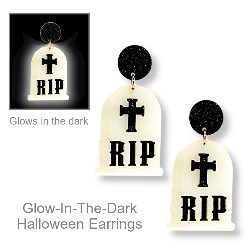 Glow In The Dark Halloween Earrings | Halloween