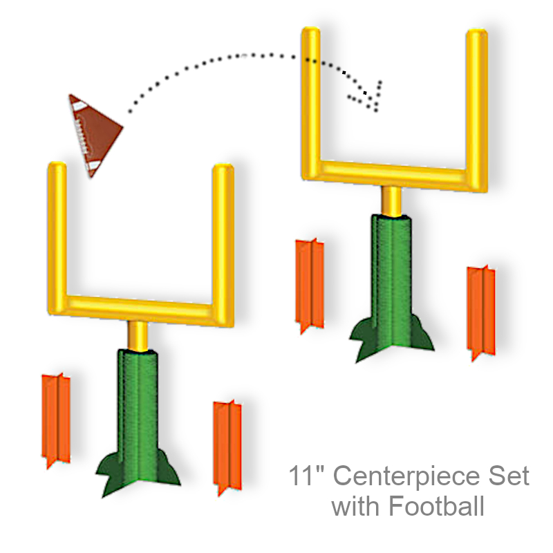 Football Goal Post Centerpiece Set | Party Decorations