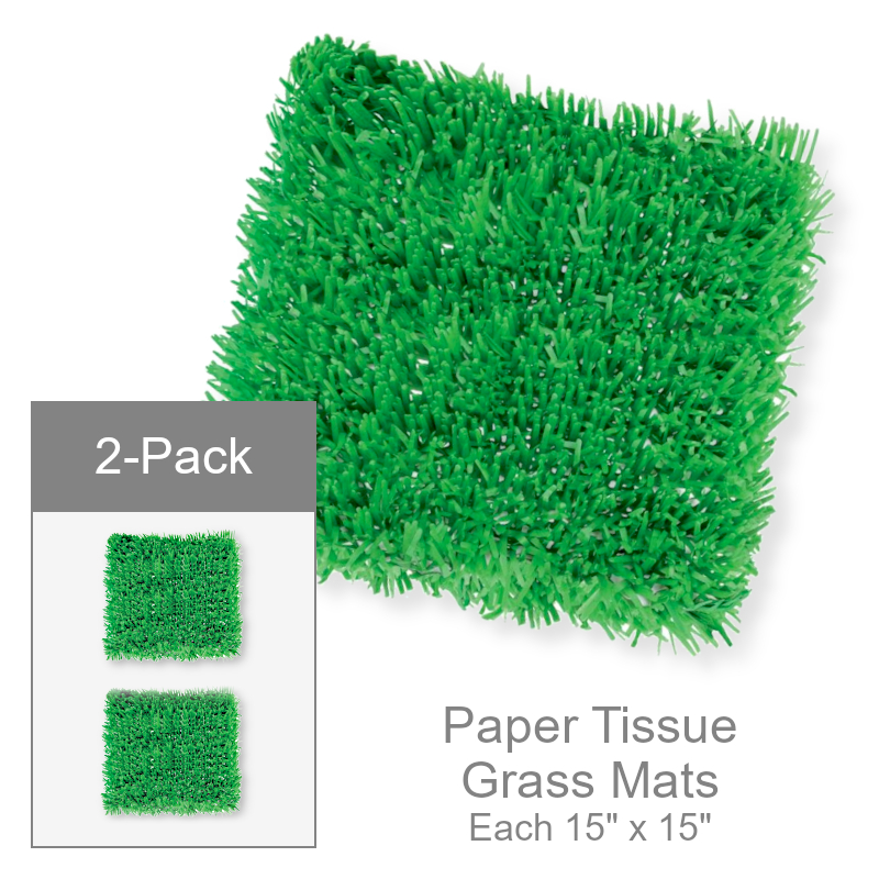 Paper Fake Grass Mats | Party Supplies