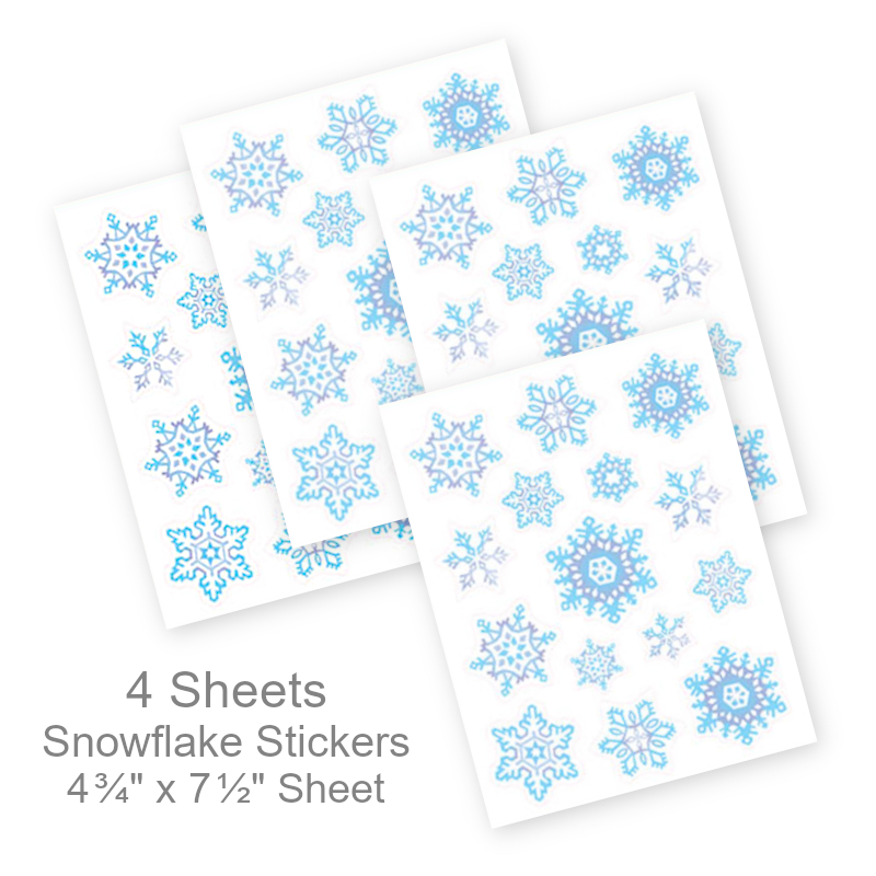 Snowflake Variety Stickers | Party Favors