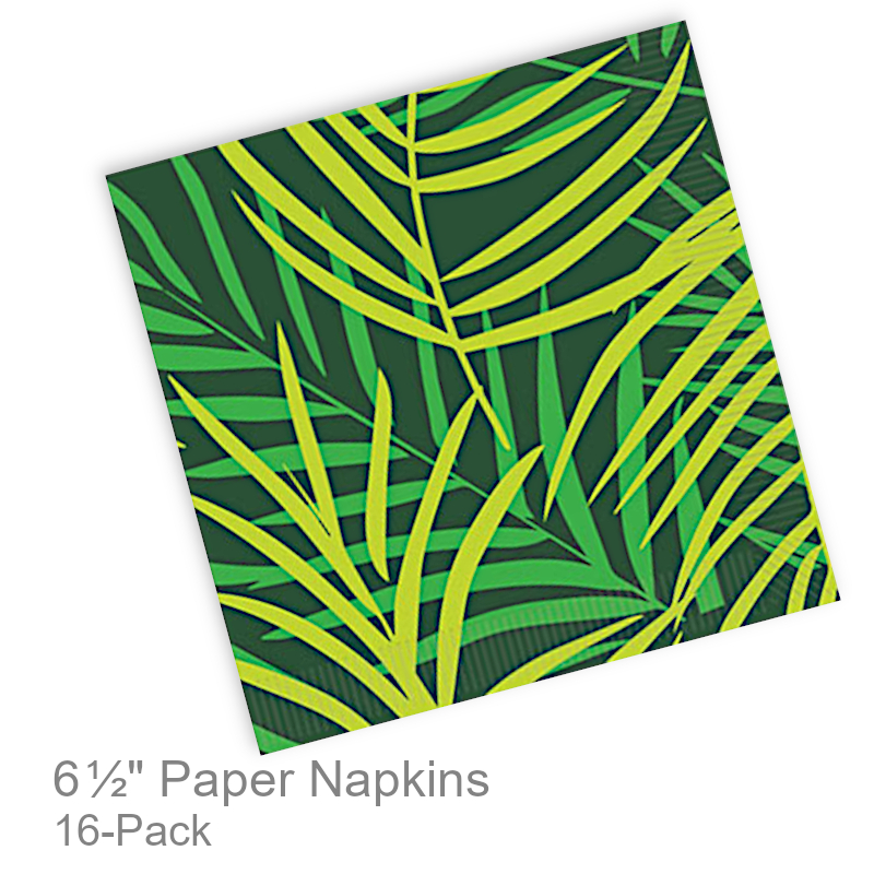 Palm Tree Leaves Paper Lunch Napkins | Party Napkins