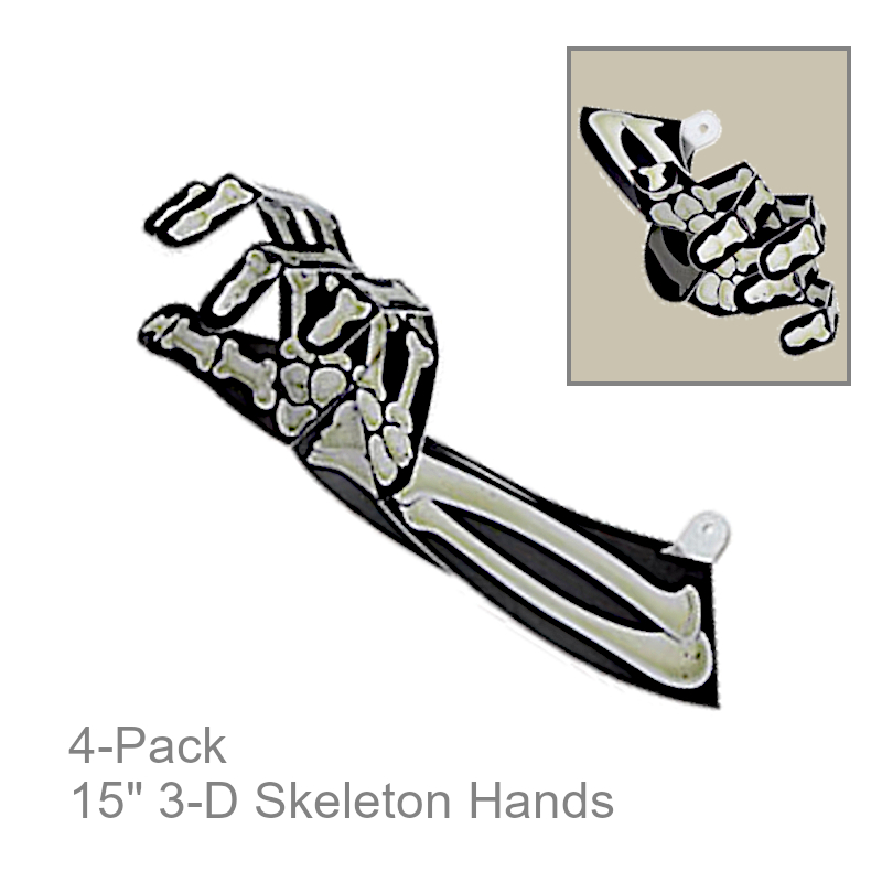 3-D Skeleton Hands Decorations | Party Decorations