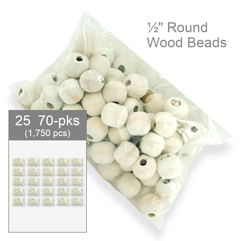 Wholesale Round Wooden Beads | Craft Supplies
