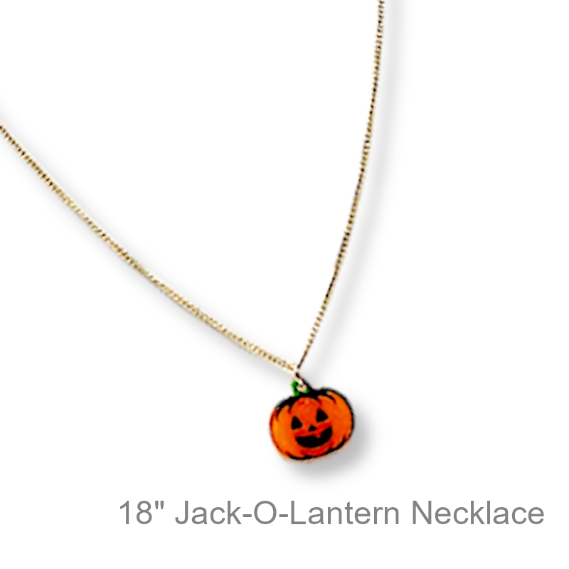 Jack-O-Lantern Necklace | Halloween Jewelry