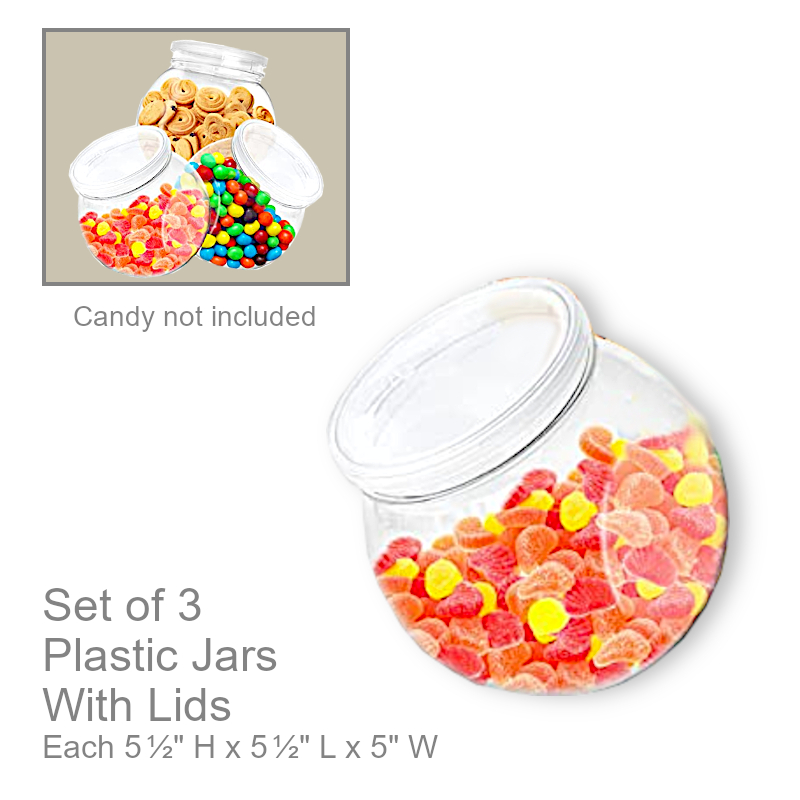Plastic Storage Container Jars | Office Candy Jar