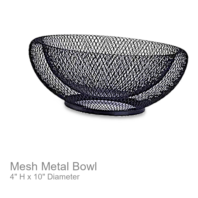 Mesh Round Metal Bowl | Office Candy Bowl