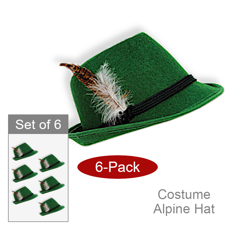 Wholesale Oktoberfest Costume Feather Hat | Bulk Party
