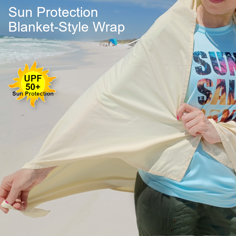 Shop Now UPF 50+ Sun Protection Blanket Wrap | UPF Clothing