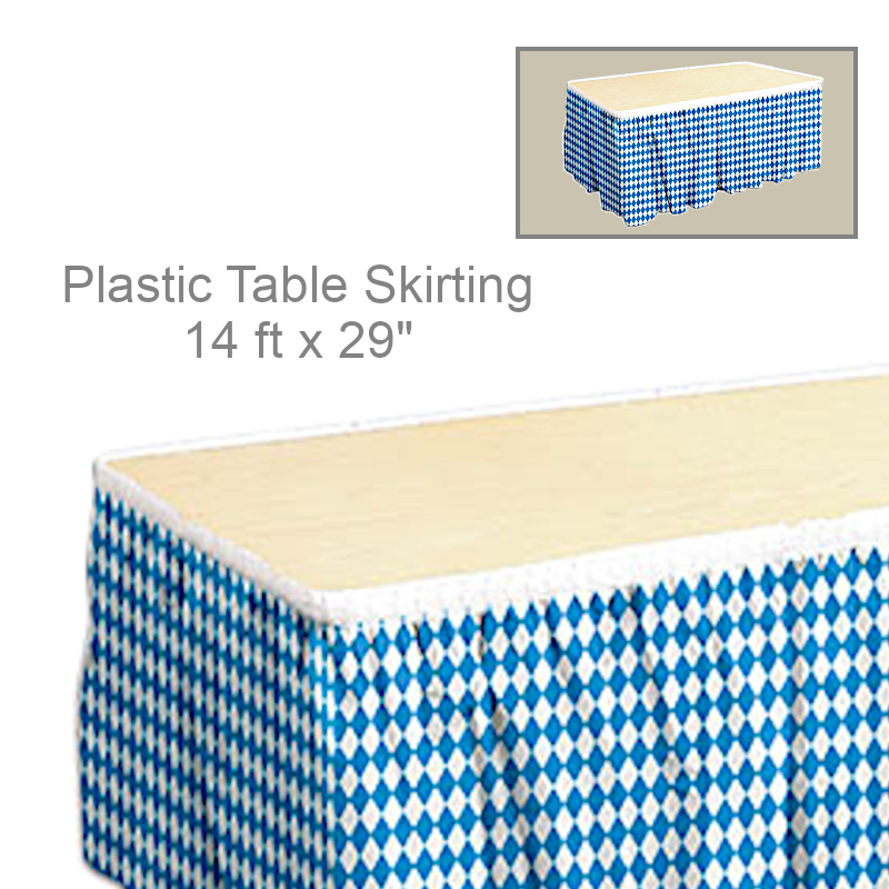 Oktoberfest Plastic Table Skirt | Party Decorations