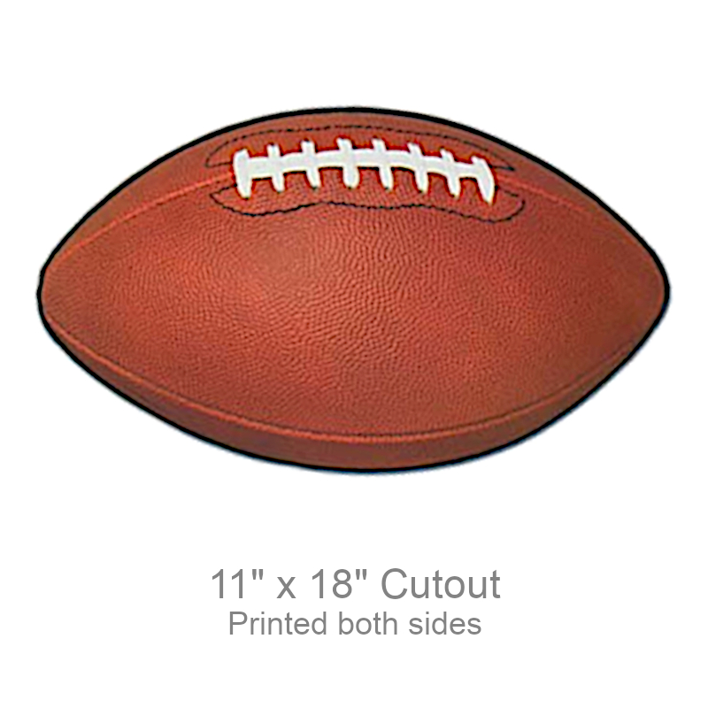 Large Football Shaped Cutout | Party Decorations