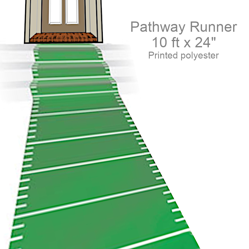 Football Field Design Pathway Runner | Party Supplies