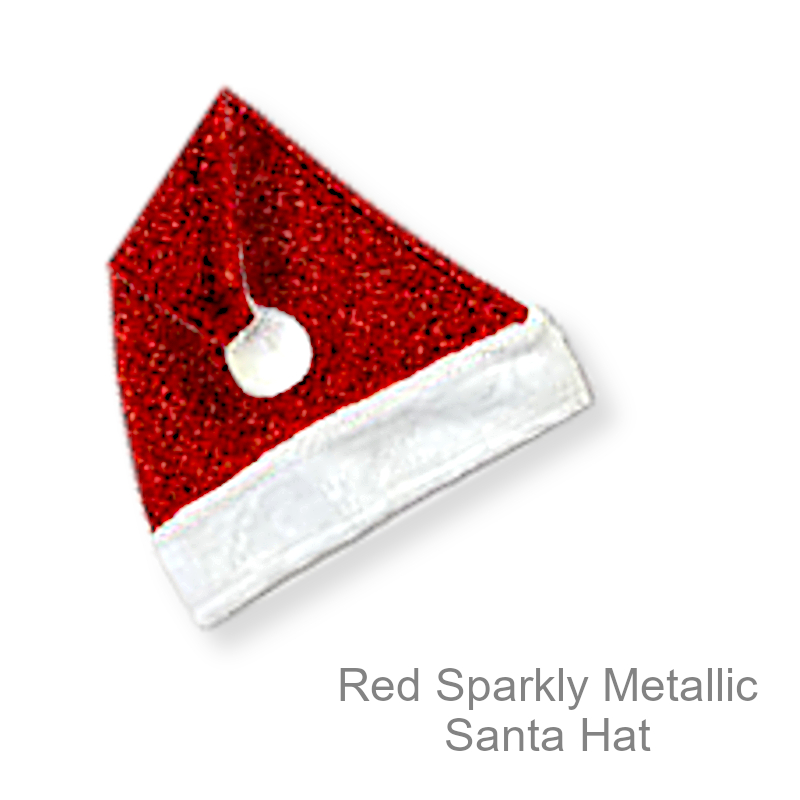 Sparkly Metallic Santa Hat | Funny Party Hats