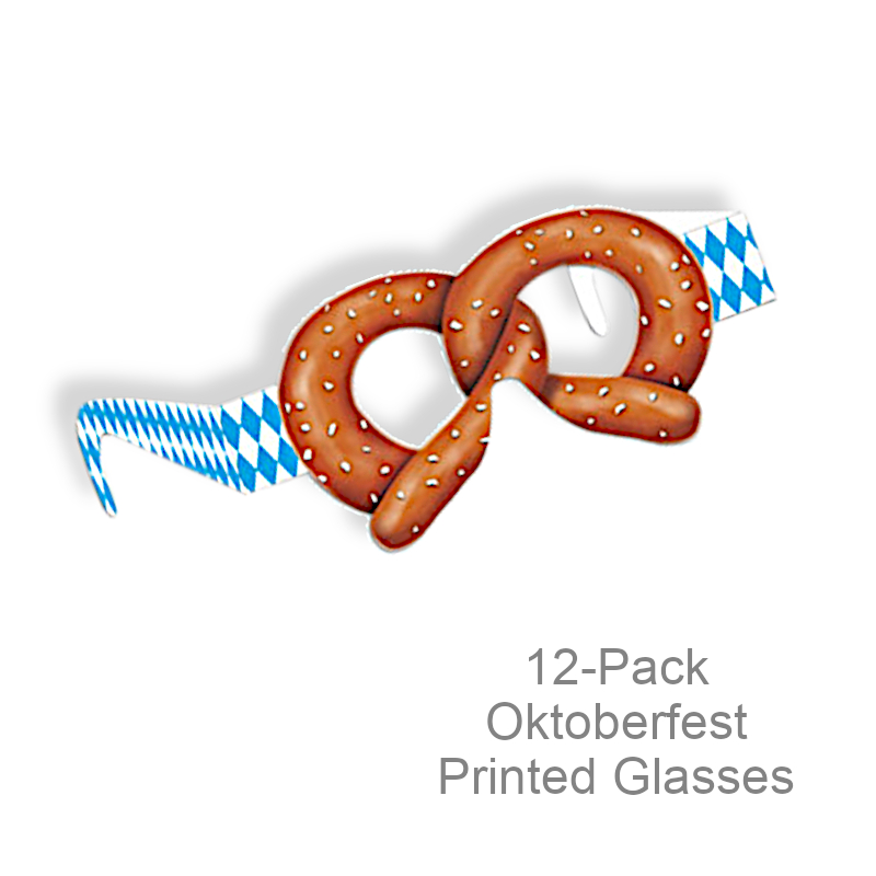 Funny Printed Pretzel Glasses | Party Favors