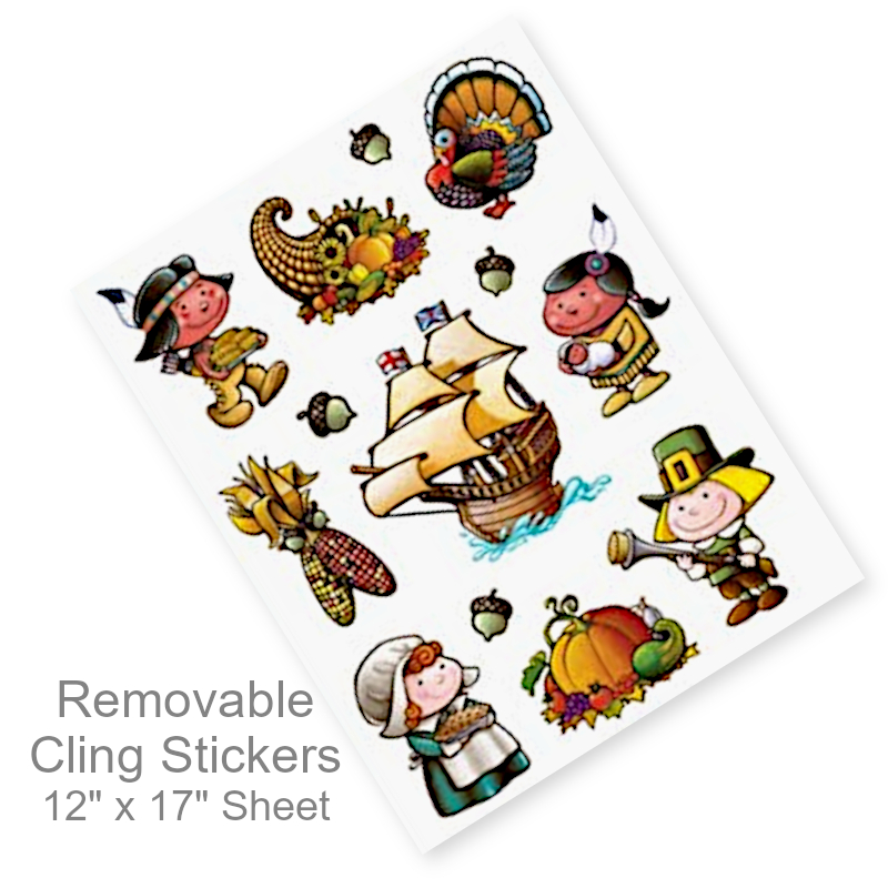 Thanksgiving Removable Window Stickers | Party Decor