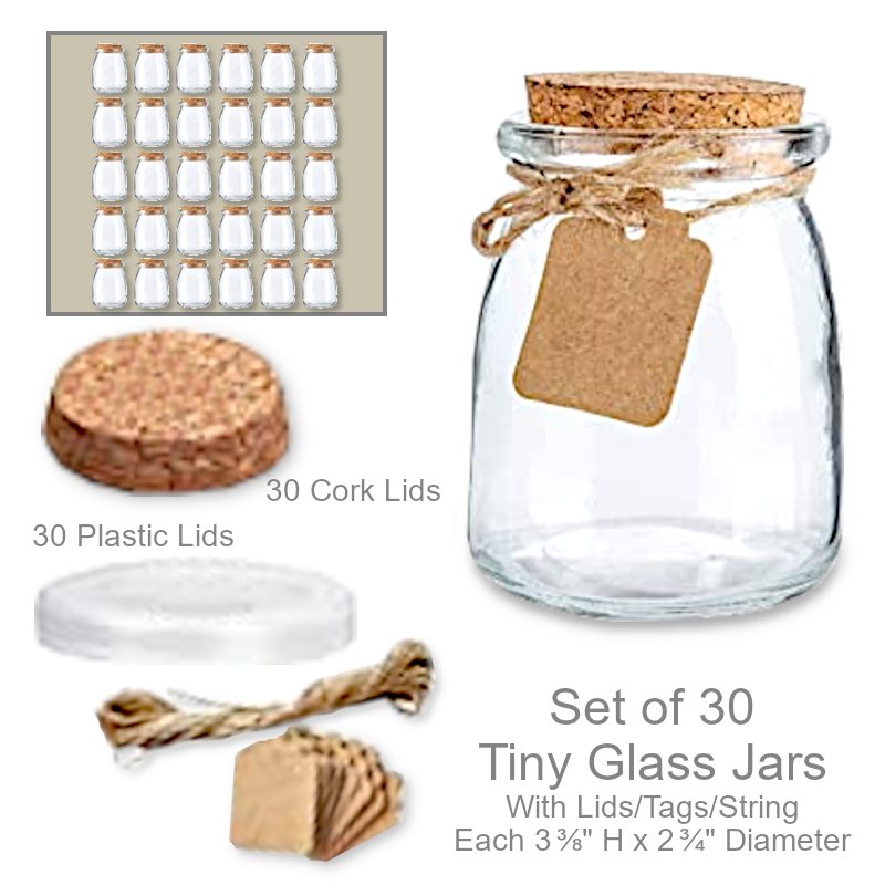 Tiny Glass Jars With Lids Tags | Office Candy Jar