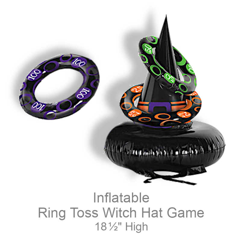 Inflatable Ring Toss Game Witch Hat | Party Games