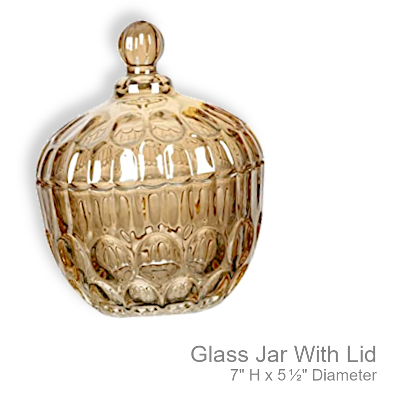 Glass Apothecary Jar With Lid | Office Candy Jar